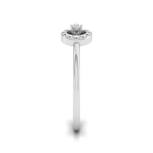 Sterling Diamond Ring