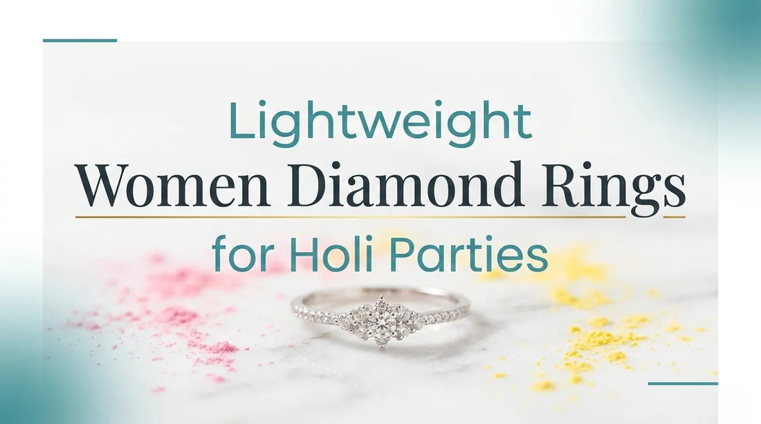 Lightweight Women Diamond Rings for Holi Parties