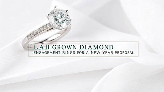 make blog feature image with text - Lab Grown Diamond Engagement Rings for a New Year Proposal