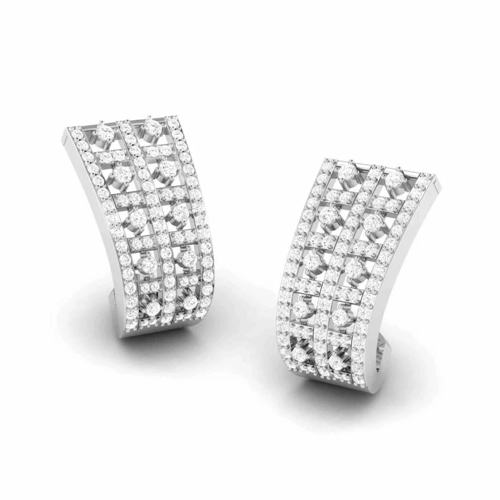 crystalline crown studs