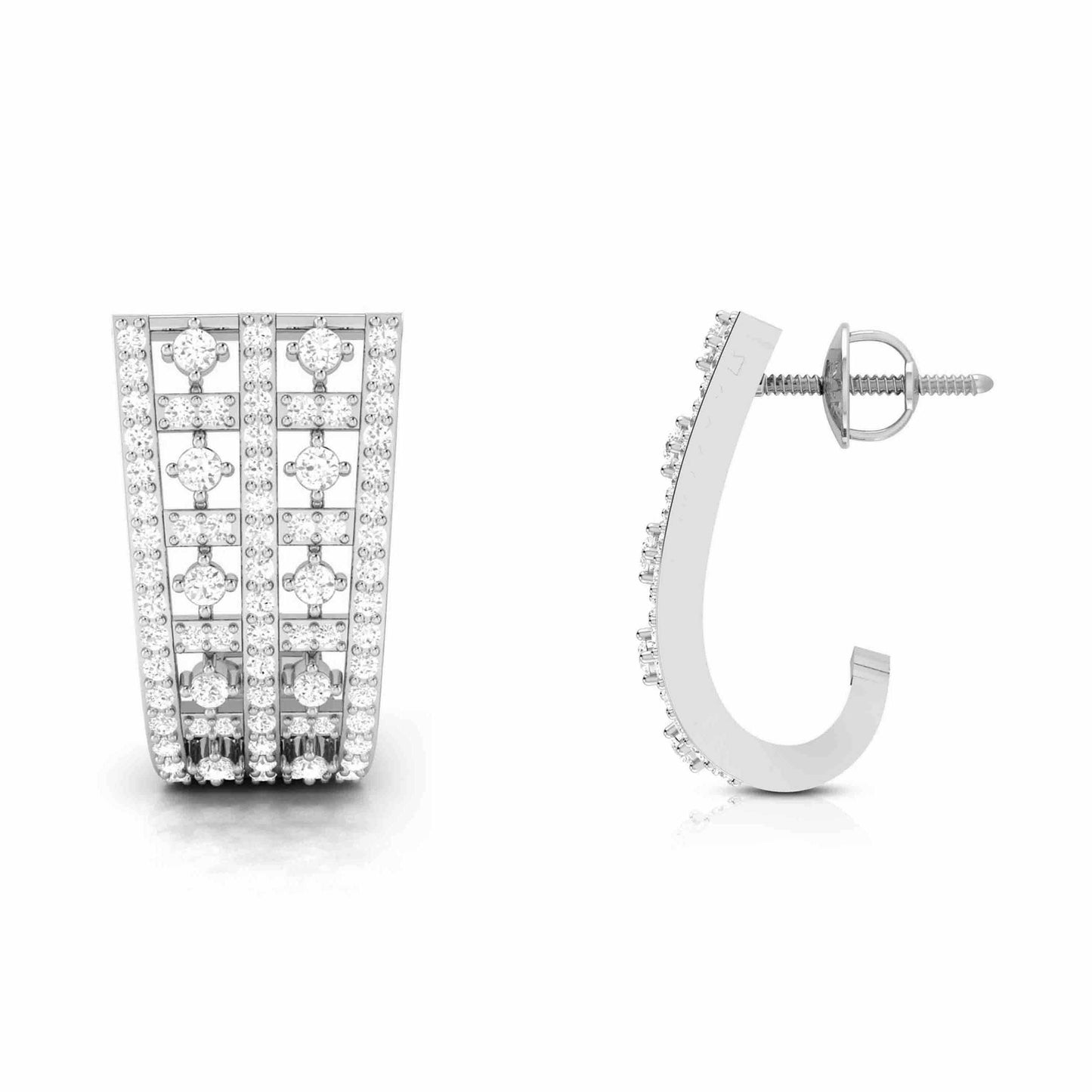 crystalline crown studs