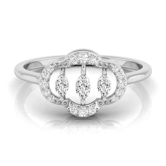 Petal Embrace Diamond Ring