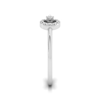 Sterling Diamond Ring
