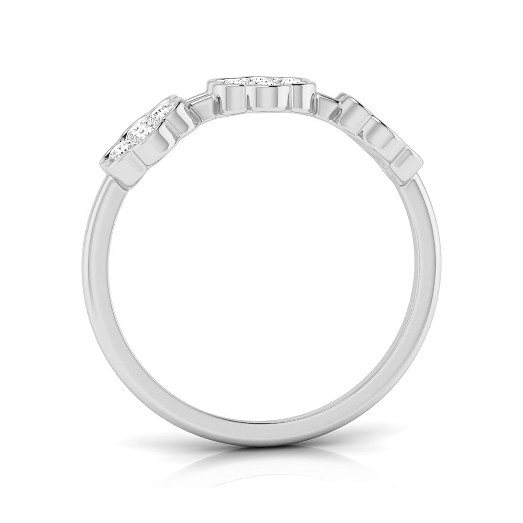 floral diamond ring