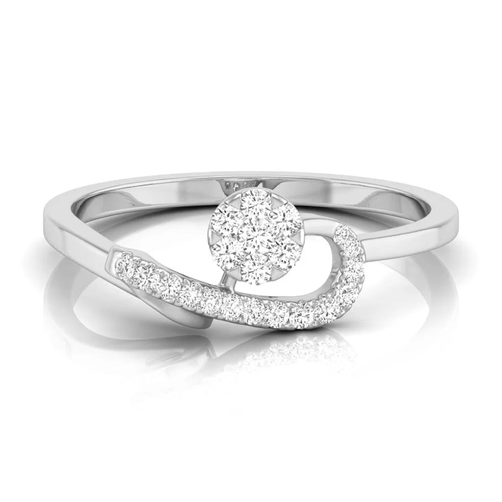 starlit wave diamond ring