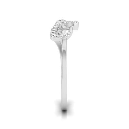 Starlit Wave Diamond Ring