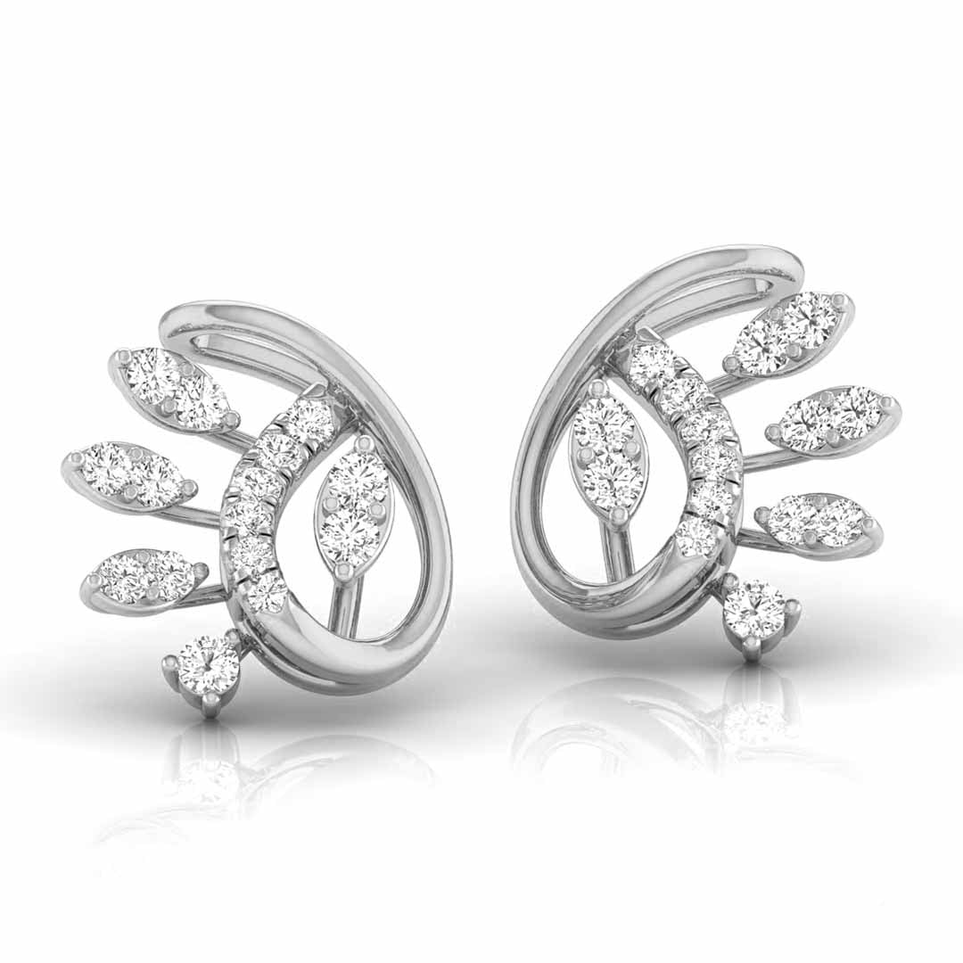 leaf dance earrings