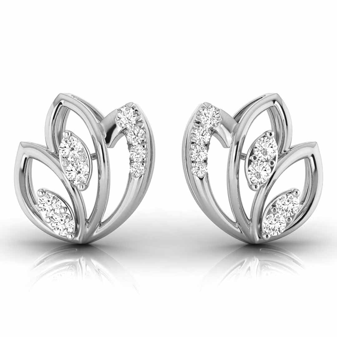 floral petal studs