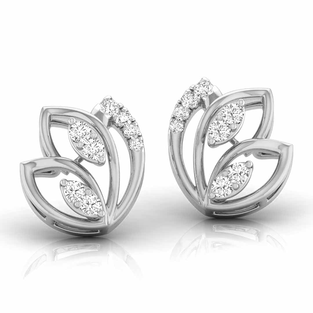 floral petal studs