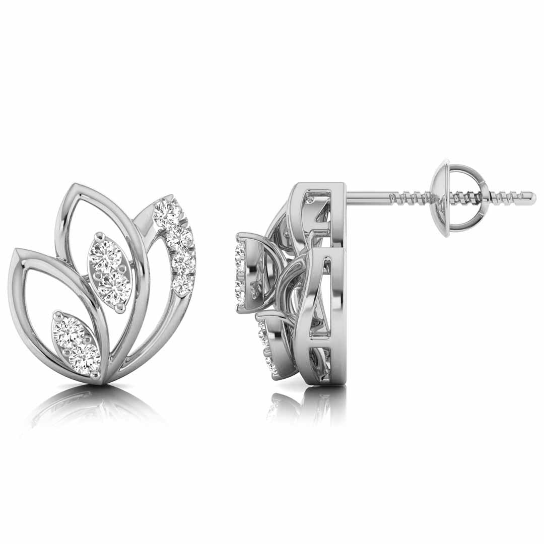 floral petal studs