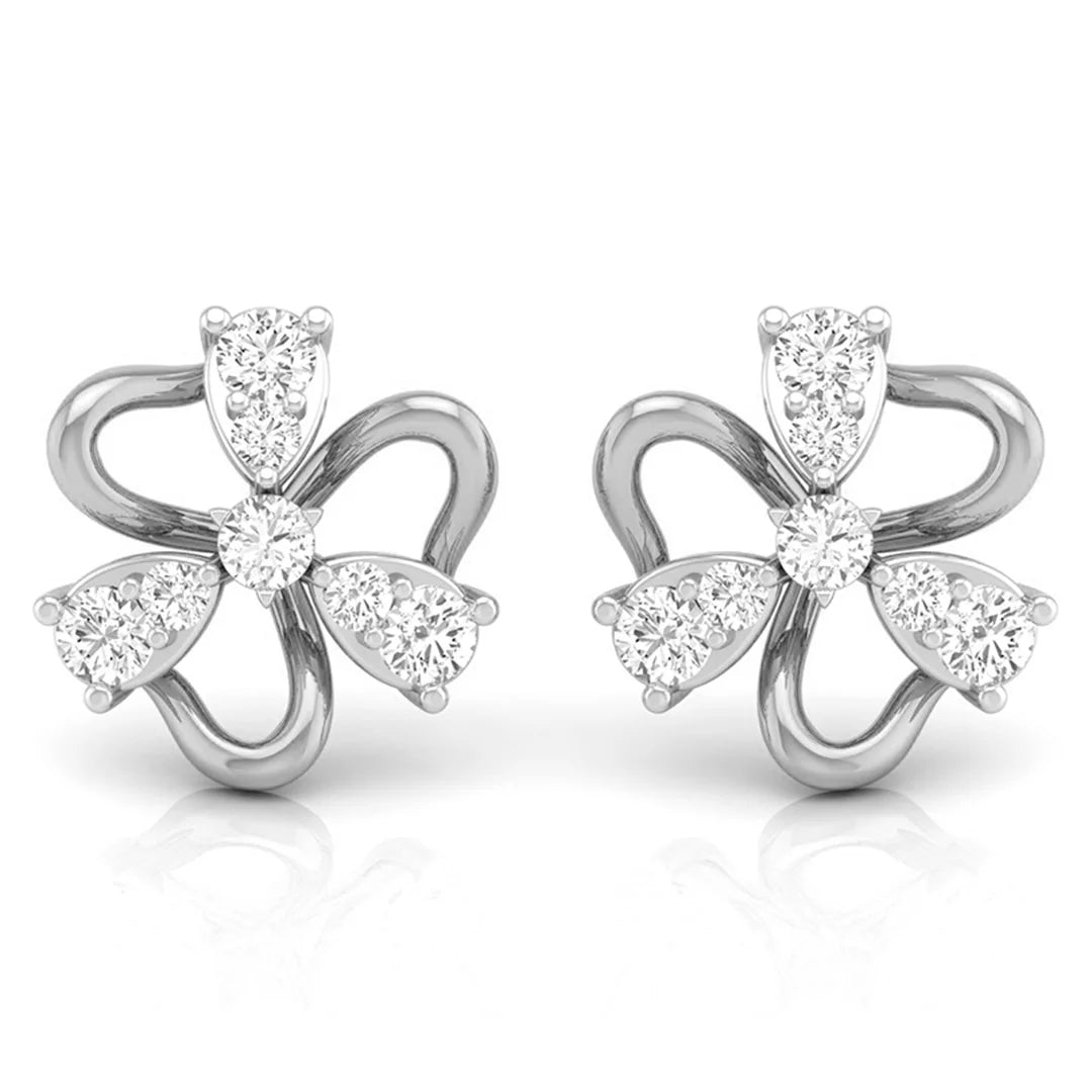 chic ribbon studs