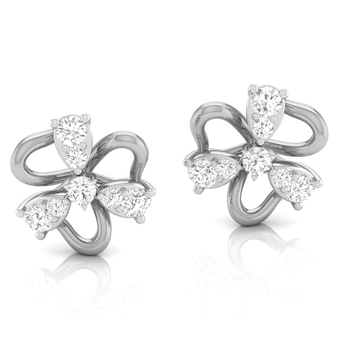 chic ribbon studs