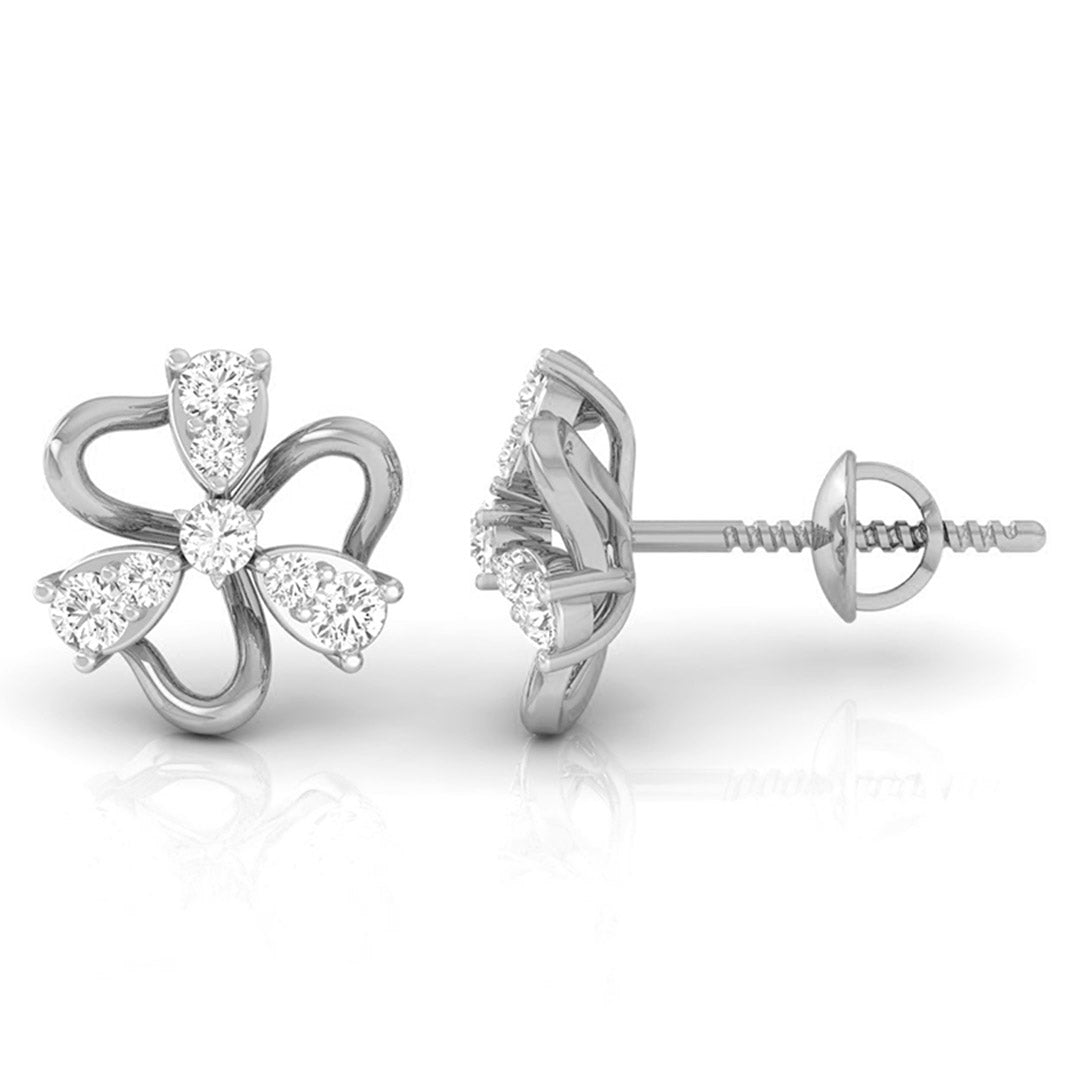 chic ribbon studs